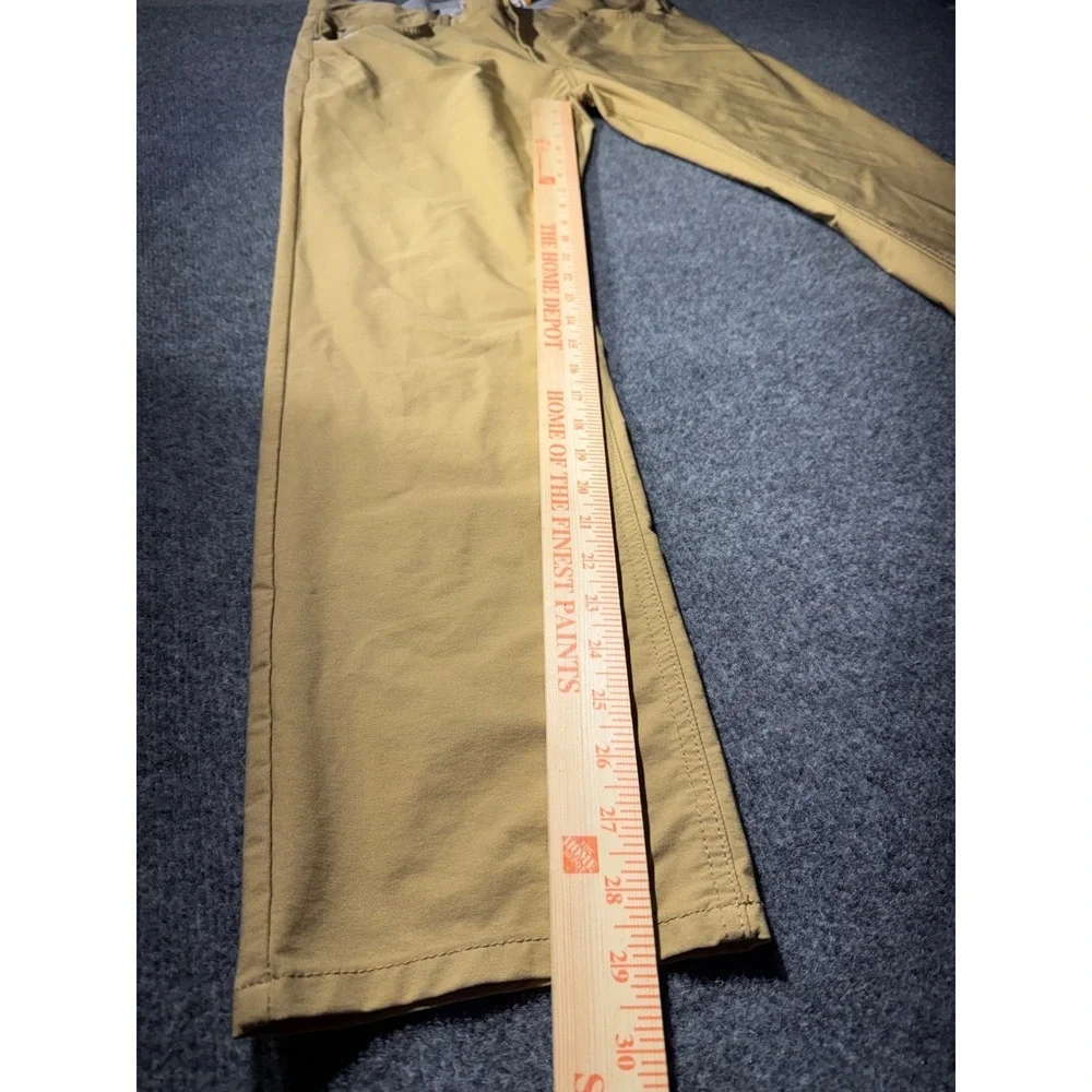 Tailor Vintage Canaan Slim Fit Pants Mens 30 Tan Khaki Comfort Stretch Waist